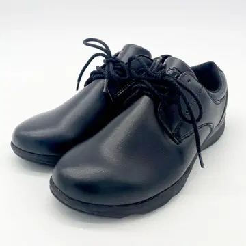 데상트 컴포트 슈즈 블랙 레이스업 깔끔한 캐주얼