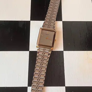 SEIKO 손목시계 치프 레트로 빈티지 사각 스퀘어 배터리 방전
