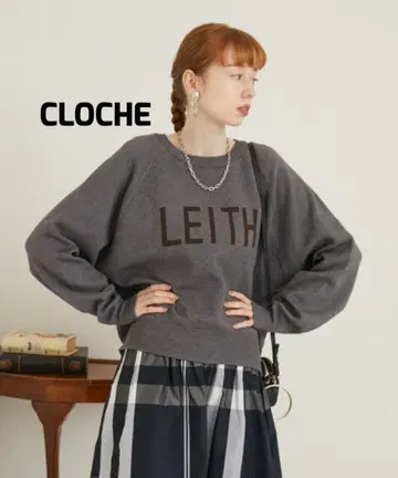 CLOCHE 크로셰 자카드 로고 니트