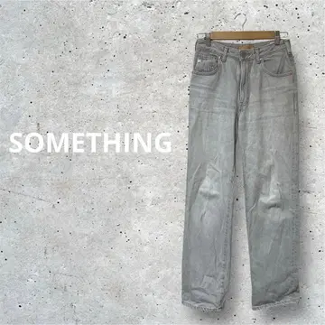 SOMETHING ELSA 하이웨스트 스트레이트 데님 SEA13
