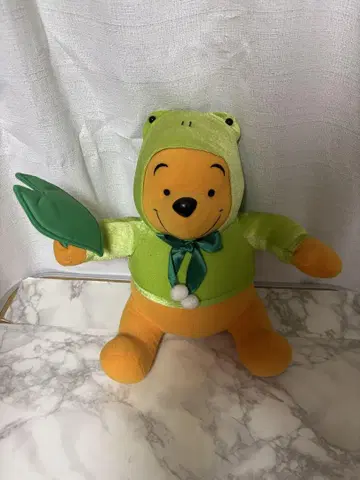 곰돌이 푸 개구리 의상 봉제 인형 40cm