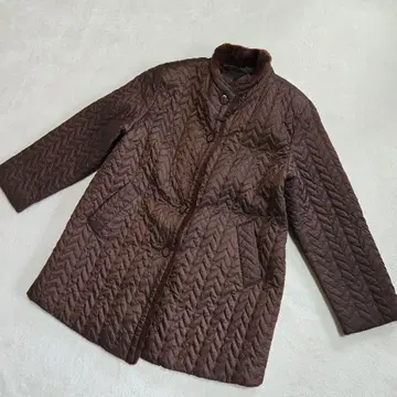 새상품급 여성용 퀼팅 자켓 점퍼 브라운 [ L ]