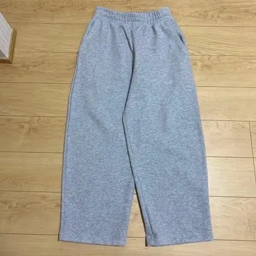 UNIQLO C 맨투맨 와이드 팬츠 그레이 M