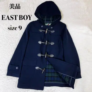 새상품급 EASA BOY 이스트 보이 더플 코트 네이비 사이즈 9