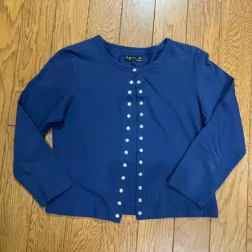 agnes b. 가디건 프레션 블루 사이즈 2