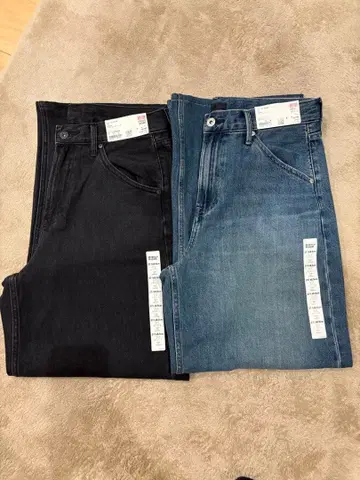 유니클로 배기 커브진 27