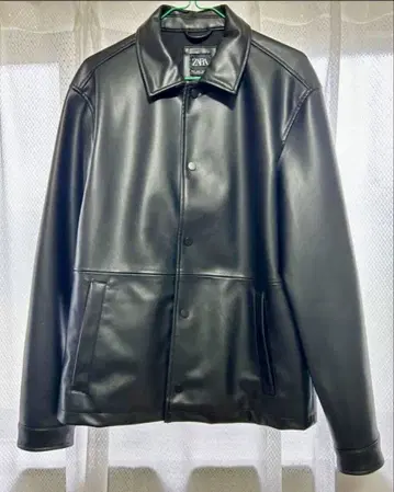 ZARA 블랙 가죽 자켓