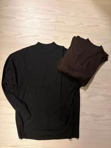 유니클로 U 메리노 블렌드 모크넥 스웨터