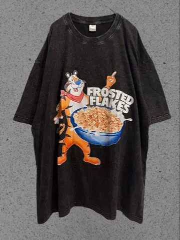 [레어 패턴] 켈로그 T셔츠 2XL 타이거 다크 그레이