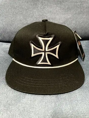 새상품 캡 블랙 아이언 크로스 chopper 바이커
