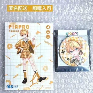 카가미네 렌 하츠네 미쿠 플라워 레트로 룩 캔뱃지 브로마이드