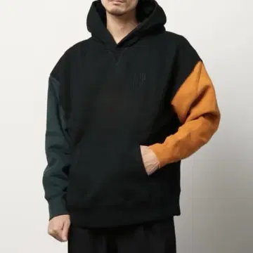 GAP 남성용 로고 후드티 Est1969 컬러 블록 오버 사이즈