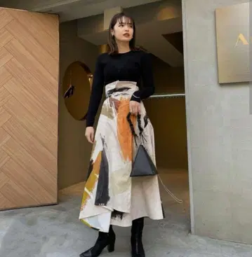 Ameri VINTAGE LOUISE ART SKIRT