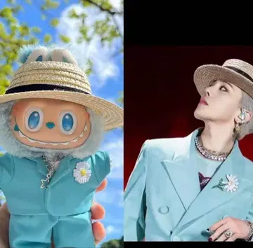 러브 G-DRAGON 지용 봉제 인형 옷 갈아입기 6종 세트