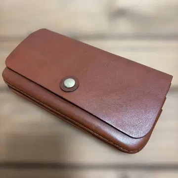 HERZ 브라운 가죽 장지갑