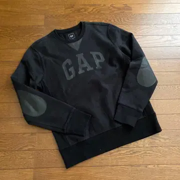 GAP 블랙 로고 맨투맨 엘보 패치