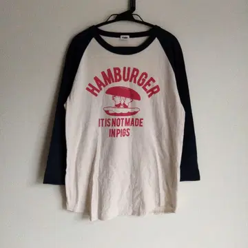 새상품급 STUDIO DARTISAN 7부 소매 베이스볼 티셔츠 S