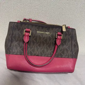 MICHAEL KORS 숄더백 브라운/핑크
