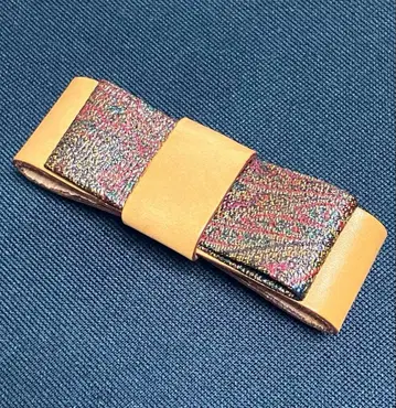 새상품급 ETRO 에트로 빈티지 리본 머리핀 헤어 액세서리