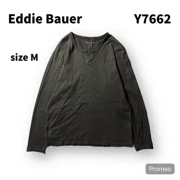 [ 즉시 구매 OK ] Eddie Bauer 긴팔 T셔츠 사이즈 M 카키