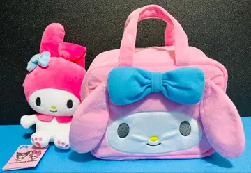 마이멜로디 릴 달린 패스 케이스 페이스 후와후와 백