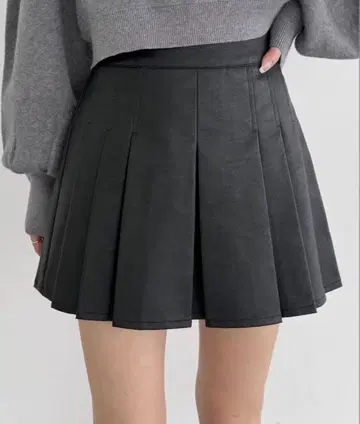 Heather 인조 가죽 미니 스커트
