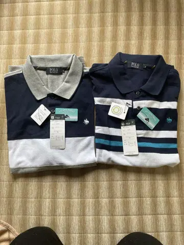 POLO 피케 셔츠 네이비 그레이 2장 세트