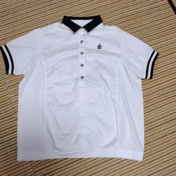 Munsingwear 화이트 피케 셔츠 LL
