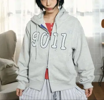 NO 9011 zip hoodie