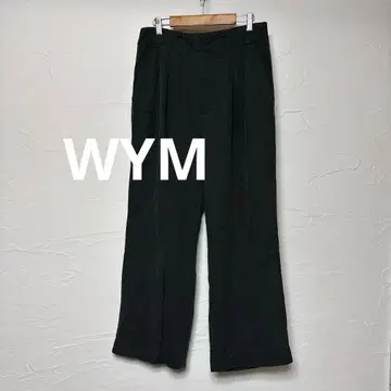 새상품급 WYM 얇은 소재 와이드 팬츠/그레이