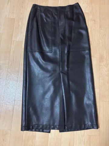 SLOBE IENA 브라운 타이트 롱 스커트