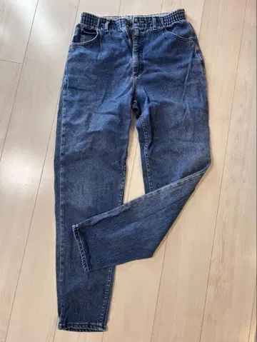 다크 블루 슬림핏 데님 팬츠
