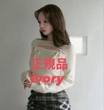 andmary Bebe knit tops ivory