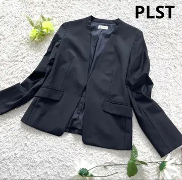 새상품급 PLST 플라스테 칼라리스 자켓 블랙 M