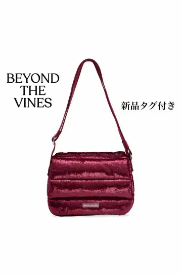 새상품 BEYOND THE VINES 숄더백 라메 빨간색 보르도