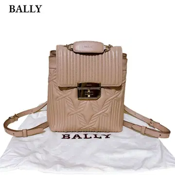 발리 럭색 백팩 핑크 턴락 가죽 골드 금장 장식