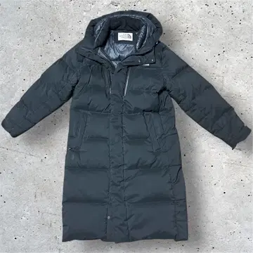 The North Face 블랙 다운 자켓 롱 L 13