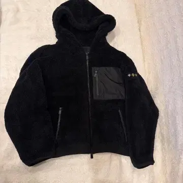 TATRAS 블랙 플리스 자켓 후드 부착 타트라스