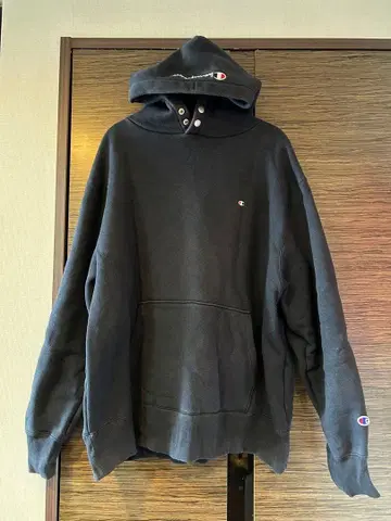 #가격 인하 Champion 블랙 후드 부착 맨투맨