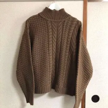 moussy 브라운 니트