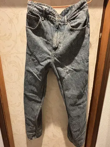 [새상품급] ZARA 배기 데님 워시드 블루