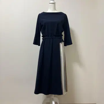 TONAL 토널 롱 원피스 네이비 스트라이프 원피스 가을