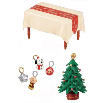 스누피 리멘트 크리스마스 나이트 테이블 크리스마스 트리