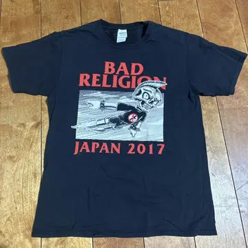BAD RELIGION 2017년 일본 투어 T셔츠 S사이즈 블랙