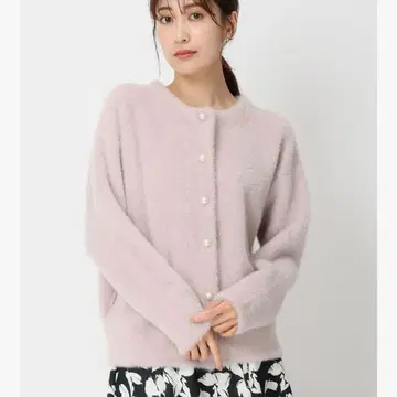 택 포함 펄 단추 샤기 코디 가디건 가디건