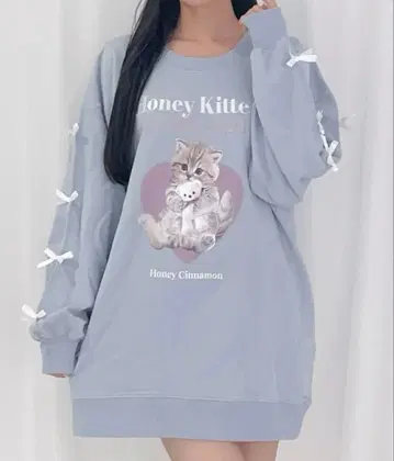 Honey Cinnamon 고양이 맨투맨 색스
