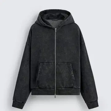 ZARA 워시 가공 지퍼 사양 후디 후드티 M 사이즈 완판템