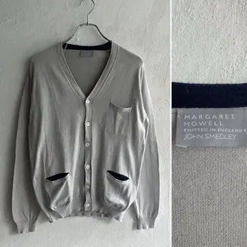 MARGARET HOWELL JOHN SMEDLEY 코튼 가디건