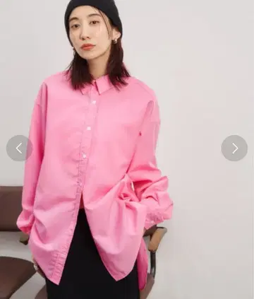 Auntie Rosa Holiday 오버 사이즈 레귤러 카라 셔츠