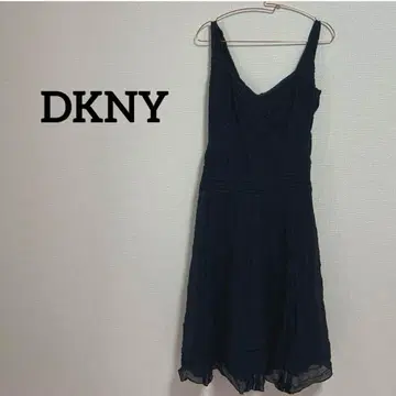 DKNY 실크 원피스 드레스 네이비 파티